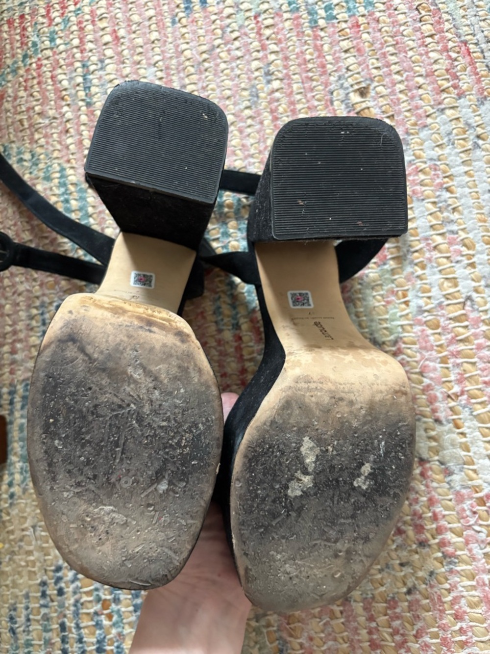Larroude Dolly Sandal in Black Suede - Picture 4 of 5